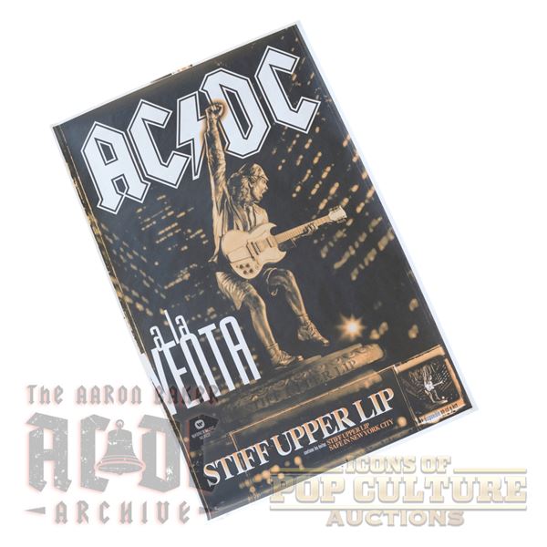 AC/DC – Stiff Upper Lip Spanish Promotional Poster - 3587