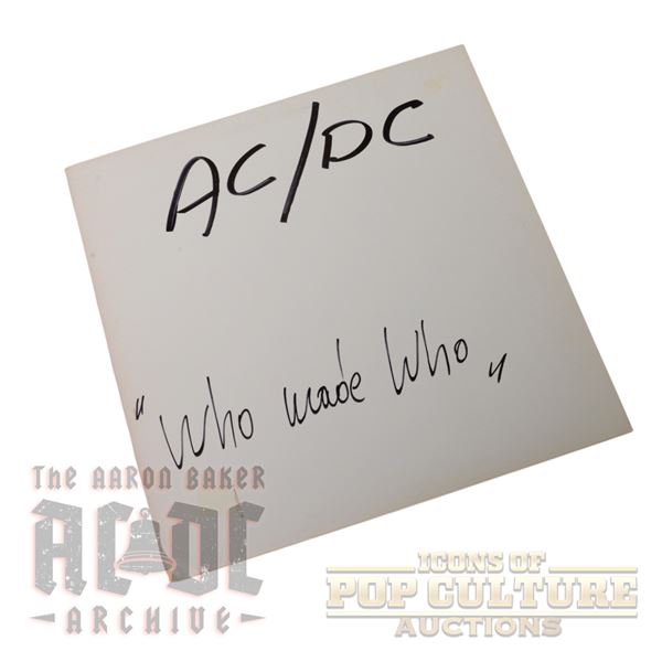 AC/DC – Who Made Who Ultra-Rare Full Album Test Pressing - 4513