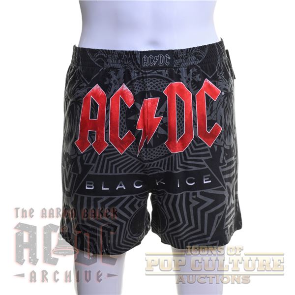 AC/DC - Black Ice Logo Print Shorts - 4836