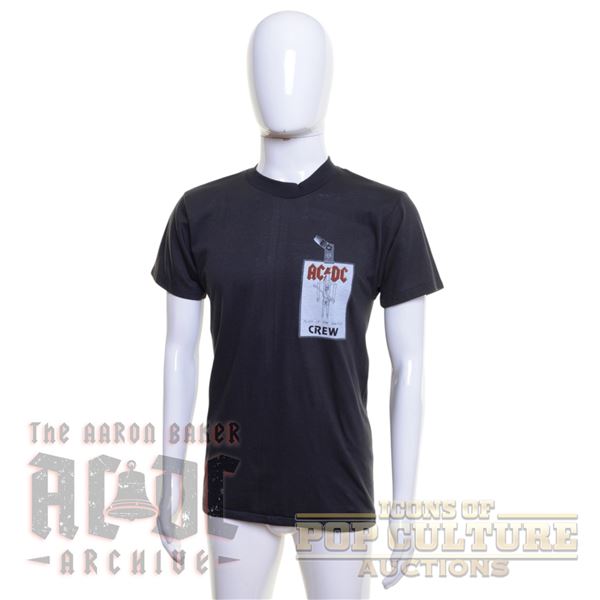 AC/DC 1983 “Flick of the Switch” Local Crew Tour Shirt - 4692