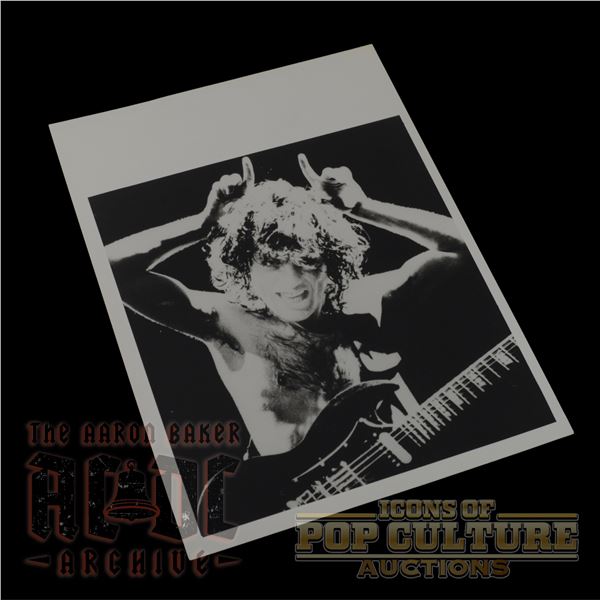 AC/DC - Original 1982 Angus Young “Devil Horns” Photograph - 2086