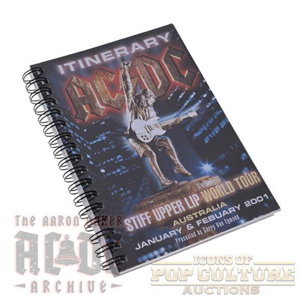 AC/DC - Stiff Upper Lip World Tour 2001 Australia Itinerary Book - 2183