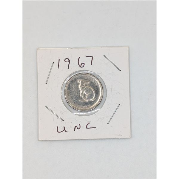 1967 1 CDN Centennial Nickle Rabbit PROOF