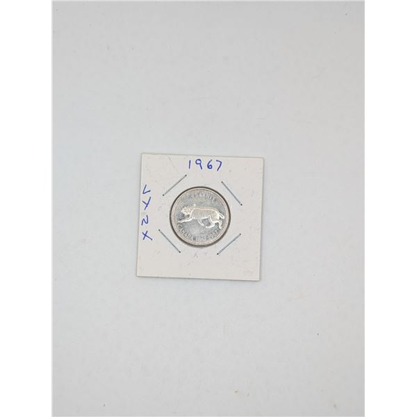 1967 1 CDN Centennial Quarter LYNX