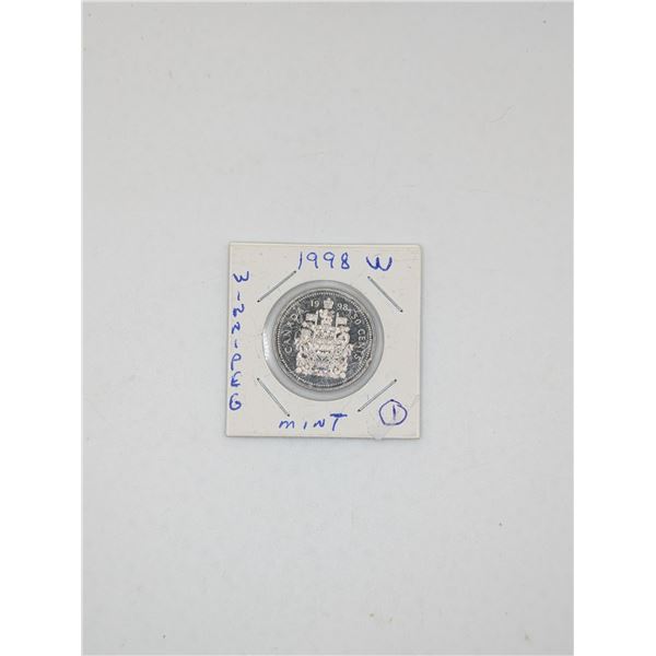 1998-W CDN Half Dollar Canada Winnipeg MINT