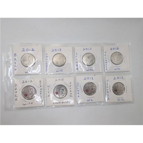 2012 / 2013 8 CDN Quarter Brock Salisberry Secord Tecumseh WC & WOC