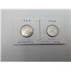 Image 1 : 1968 2 CDN Quarters Magnetic & Non Magnetic