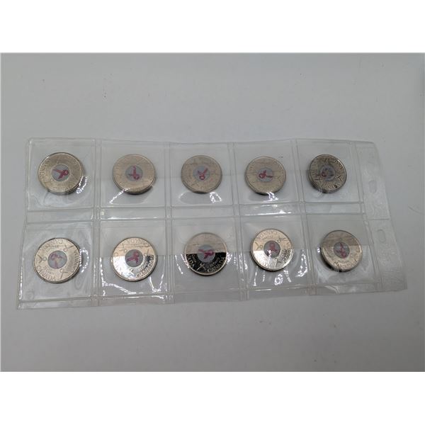 2006 10 CDN Quarters Pink Ribbon for Breast Cancer