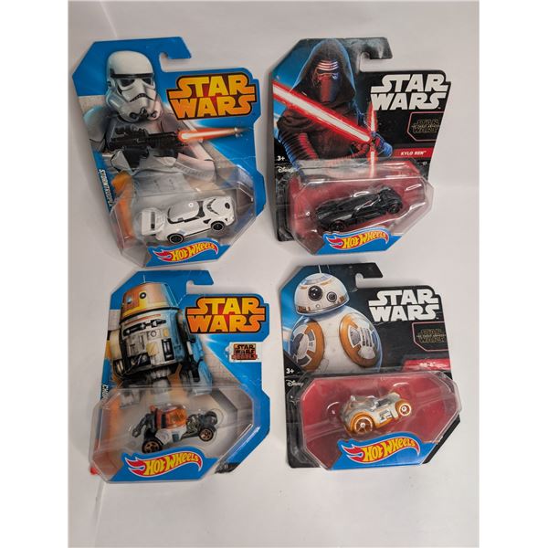Star Wars Hot Wheels in Package x 4