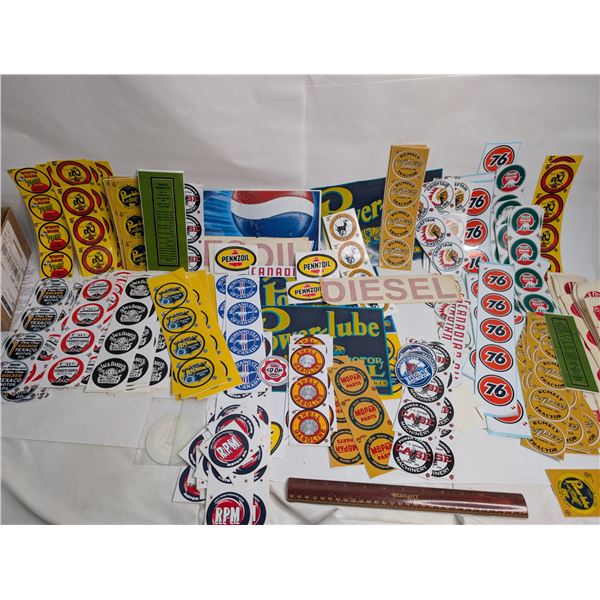 Large Sticker Collection Penzoil Case 76 Powerlube etc
