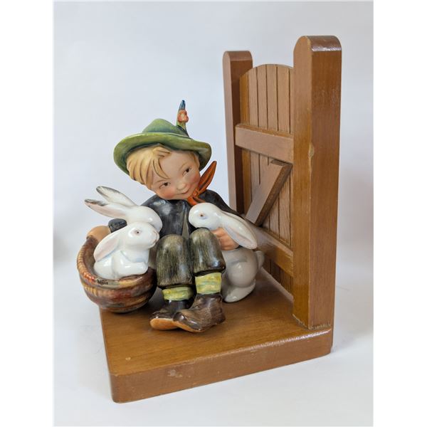 Hummel Goebel Book End with Figurine