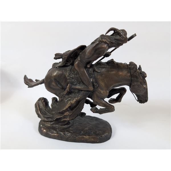 Bronze Indian on Horseback