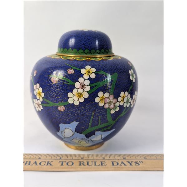 Cloisonne Ginger Jar