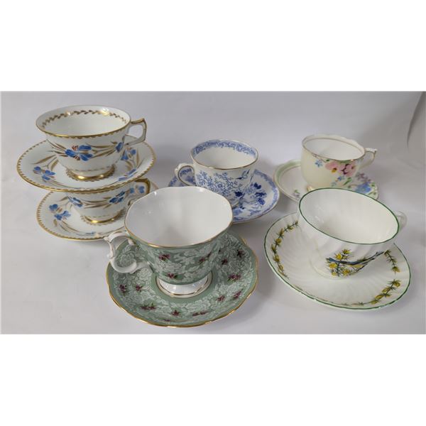 Six Tea Cups includes Royal Albert etc