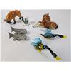 Image 1 : Miniature Glass & Porcelain Animals