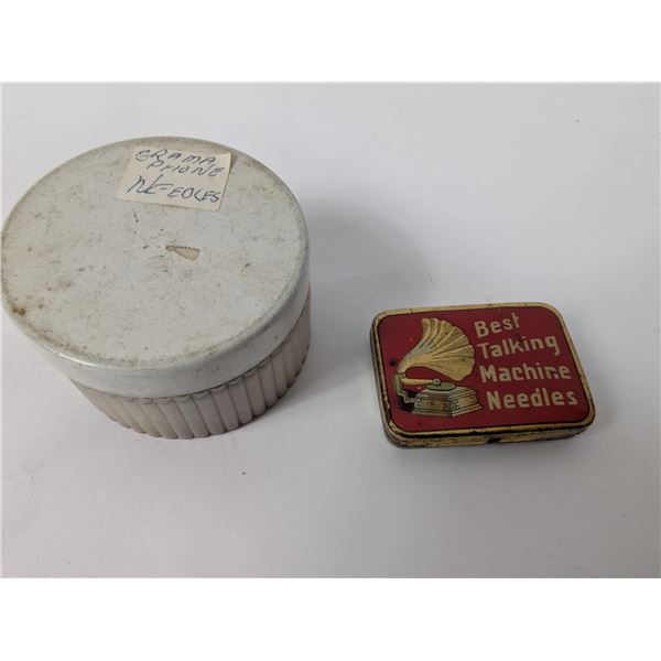 Two Containers of Gramaphone Needles