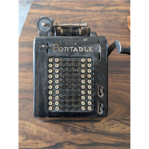 Antique Mechanical Adding Machine