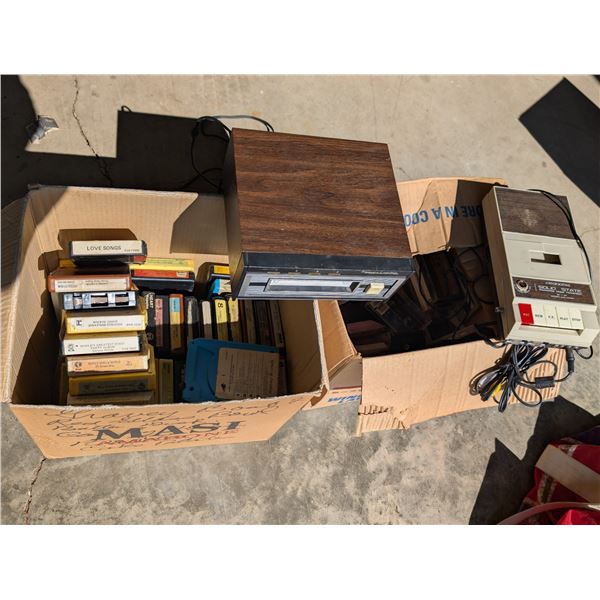 Realistic 8 Track Player & Cassettes