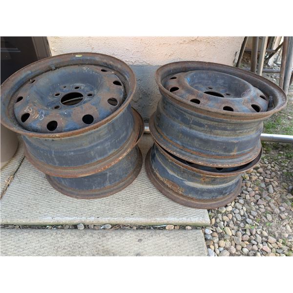 Set of 4 15" 115 MM 5 Bolt Pattern Rims