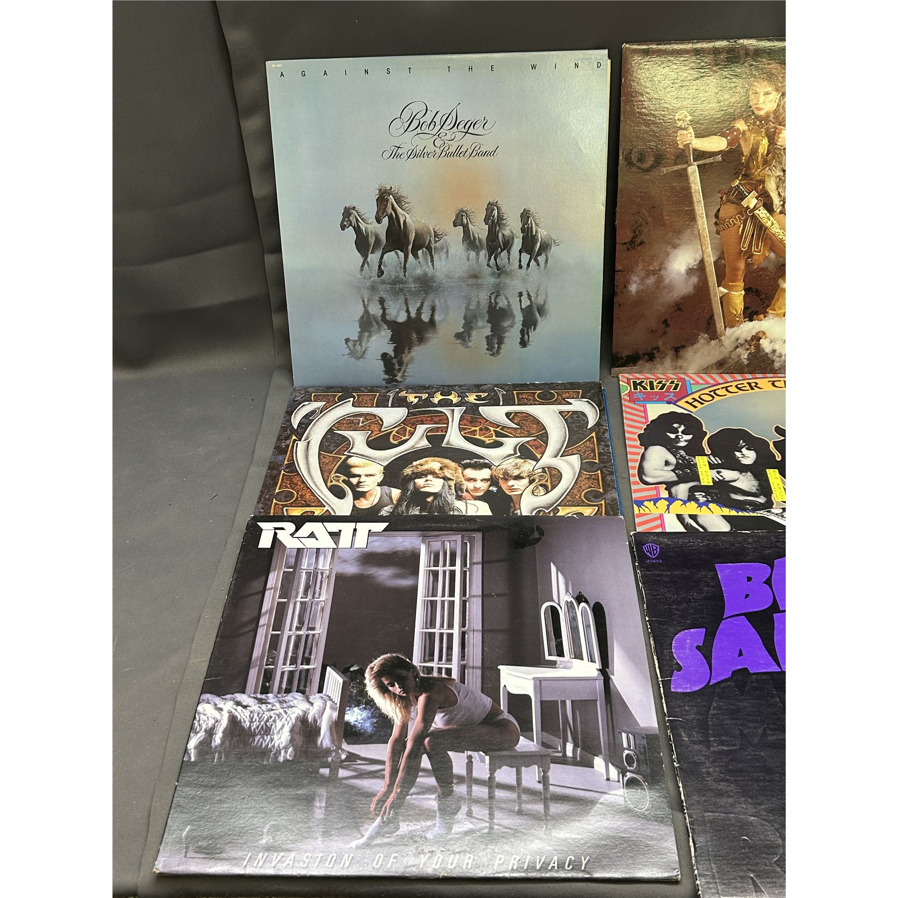 Lot of 8 Vinyl Records LPs Kick Axe, Judas Priest, Lee Aaron, Black ...