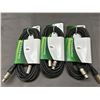 Image 1 : Lot of 3 25ft Microphone Cables