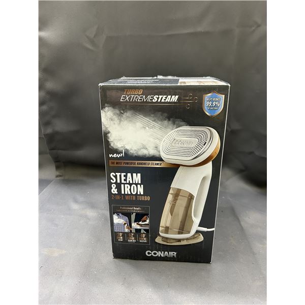 Turbo Extreme Steam Conair Steam and Iron Machine Handheld Tool NEW/RETURN
