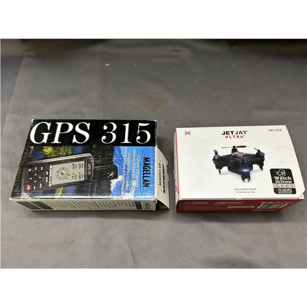 Lot of 2 GPS 315 Magellan and JetJat Ultra Mini Drone