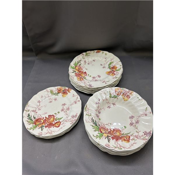 Lot of 17 Royal Doulton "Sherborne"  Plates and Bowls