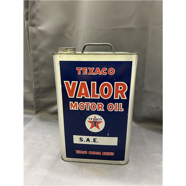 Vintage Texaco Valor Motor Oil Tin