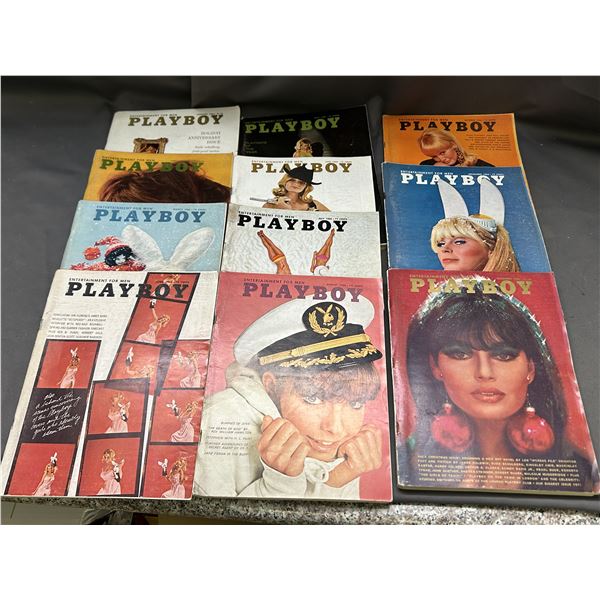 Lot of 11 1966 Playboy Magazines Missing September