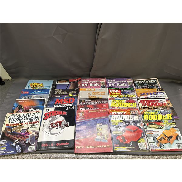Lot of 20 Automotive Car Magazines Street Rodder, Street Scene, Etc