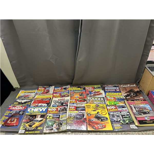 Lot of 24 Automotive Car Magazines Custom Rodder, Rod & Custom, Etc