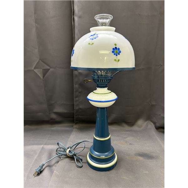 Ceramic Blue and White Lamp 25"