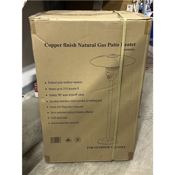 Copper Finish Natural Gas Patio Heater NEW