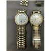 Image 2 : Lot of 4 Men's Watches 1 Quartz, 3 Mechanical, Tuxedo 21 Jewel, Bulova, Caravelle, JB Champion