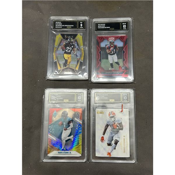 NFL Graded Card lot ft. Najee Harris DieCut Rookie Travis Etienne Rookies Damien Pierce numbered Roo