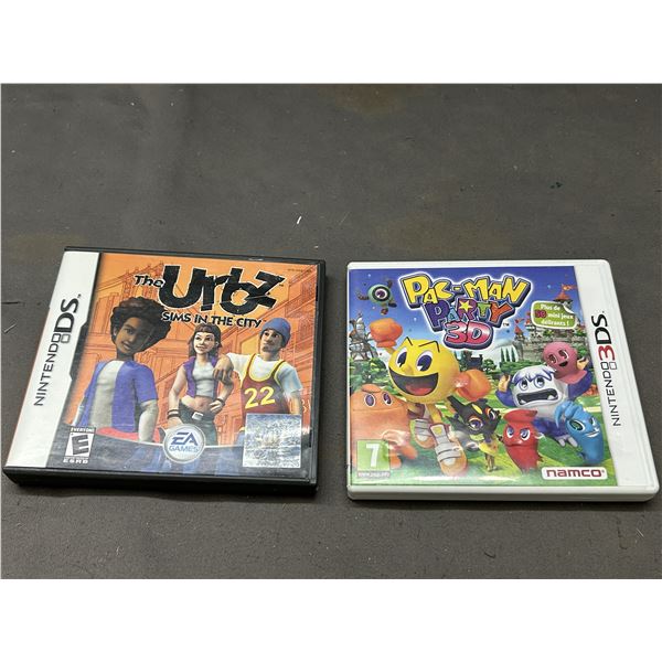 Nintendo DS Game Lot The Urbz 2DS & Pacman Party 3d 3DS