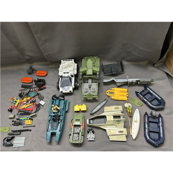 GI JOE lot 1980s Vintage Vehicles, Figures for Parts or Repair H.A.V.O.C Moccasin Night Landing ...
