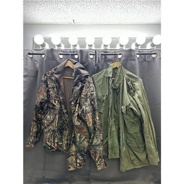 Cabela's Waterfowl Hunting Jacket & Military Style Green Jacket