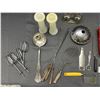 Image 4 : Lot of Assorted Vintage Kitchen Utensils Skewers, Strainers, Slicers, Whisks, Etc