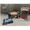 Image 1 : 3pcs of New Old Stock Camera Lens Mug Thermos, Wilson Football, Star Trek Playing Cards
