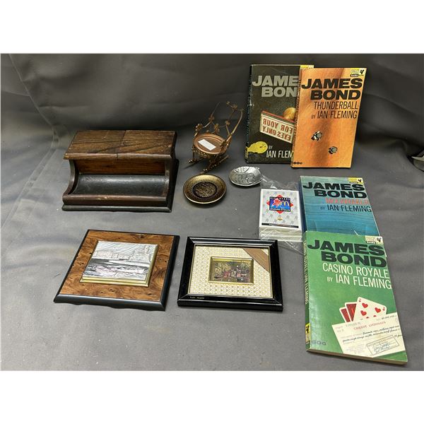 END OF THE RUN Writers Drawer ,Wall Art, James Bond Books, Soup Can Doll Chair, Etc