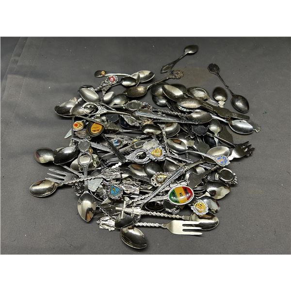 Unsorted Lot of Collectible Tea Spoons Souvenir, Novelty, Travel