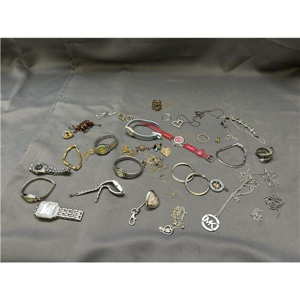 Lot of Assorted Costume Watches and Jewelry