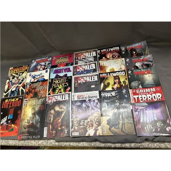 Lot of 22 Modern Comic Books Zenescope, Grimm Tales of Terror, Impaler, Etc