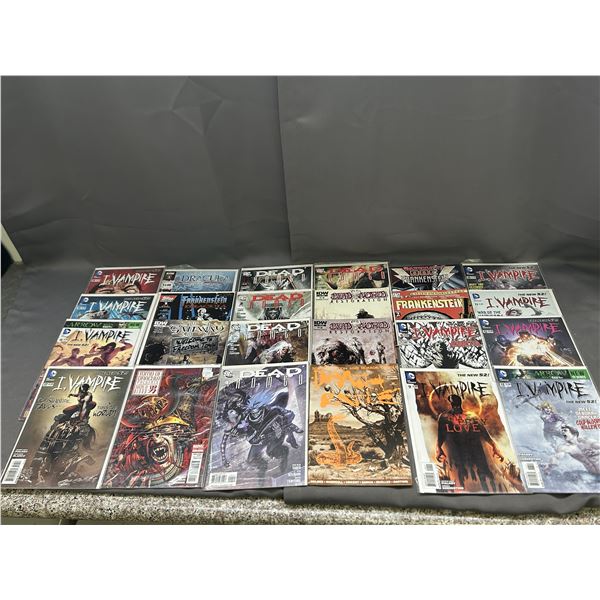 Lot of 24 Modern Horror Comics DC, IDW, etc I, Vampire, Dead Romeo, Frankenstein, Etc