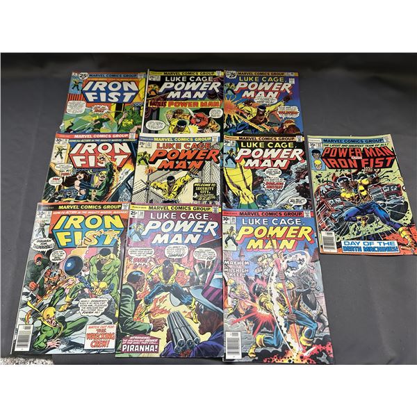 Lot of 10 Power Man, Iron Fist Comic Books