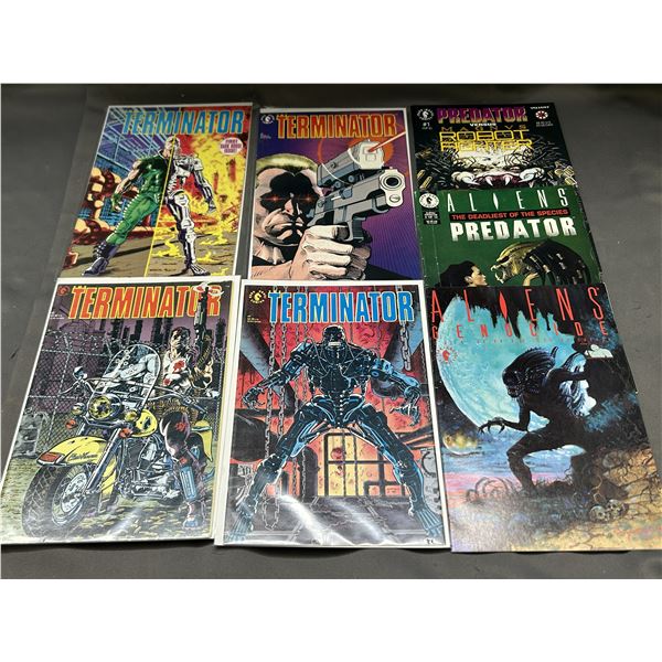 Lot of 7 Terminator, Aliens, Predator Comic Books Dark Horse