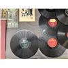 Image 3 : Lot of Assorted 78s Records, Painting, Prints, Royal Family Photo, Indigenous Ink Print, Etc
