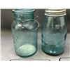 Image 3 : Denmark Glass Server Inserts and Vintage Antique Mason Jars